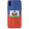 Haiti Flag Distressed iPhone X Skin